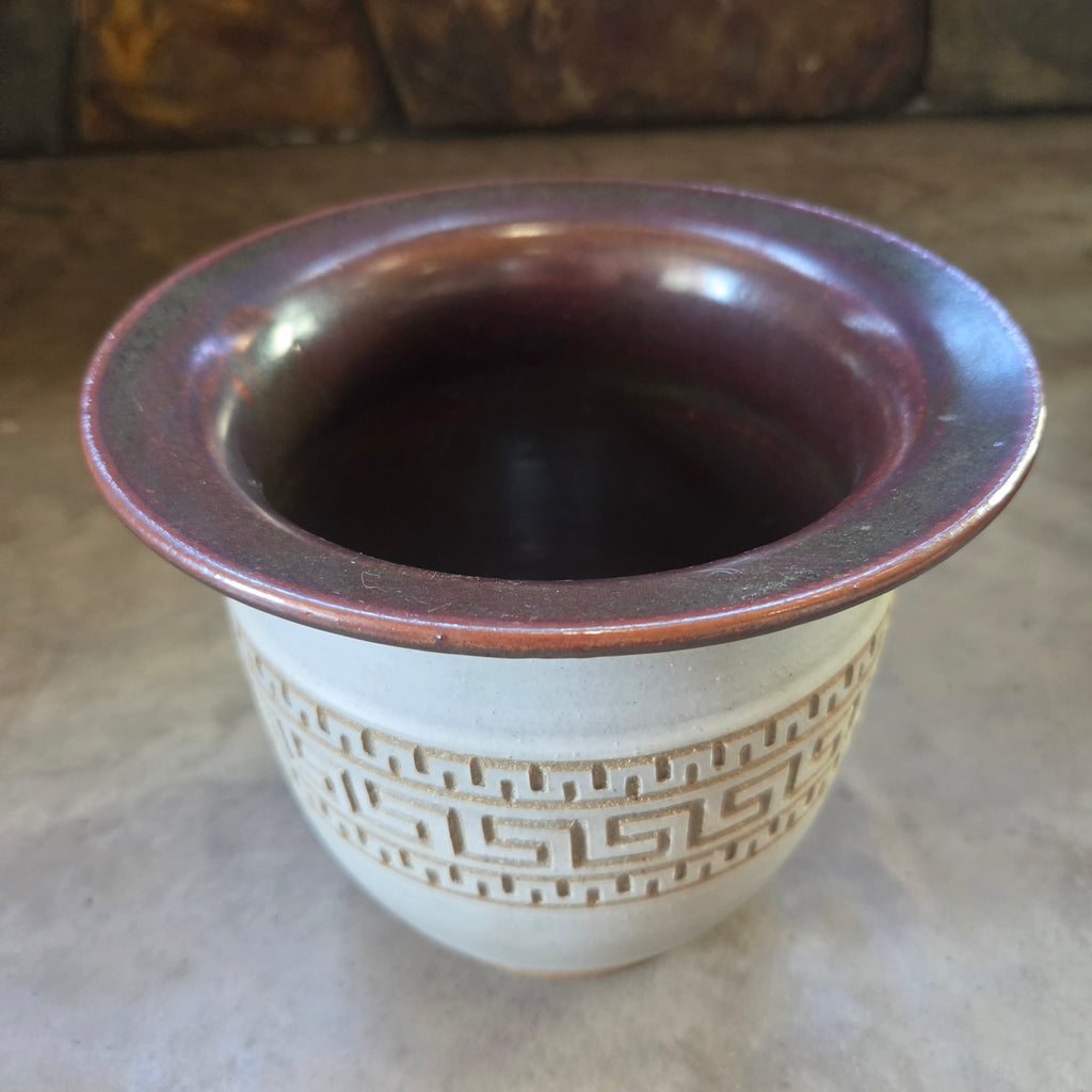 Hand Carved Greek Vase - Pottery - #26-130