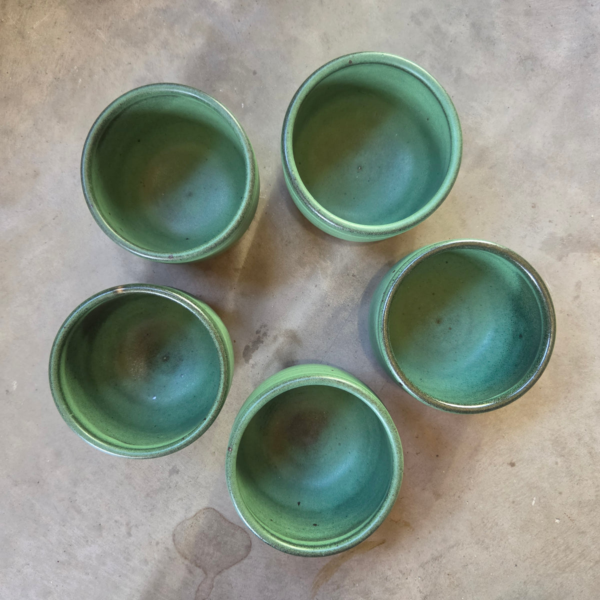 Set of (5) Bowls - Pottery - #26-131