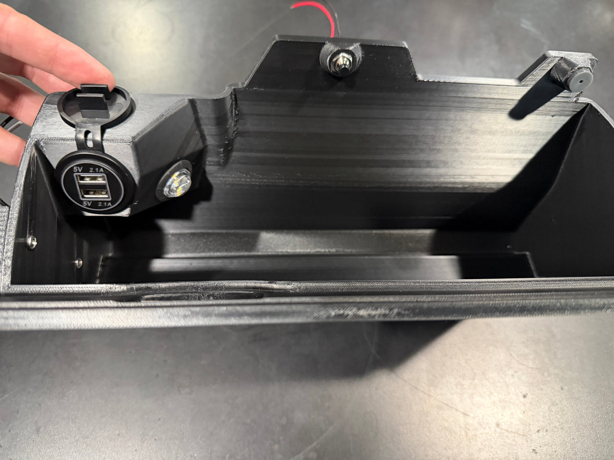 Glovebox (with LED lights and USB) for Vintage Air 1973-1987 Square Body Chevy Truck