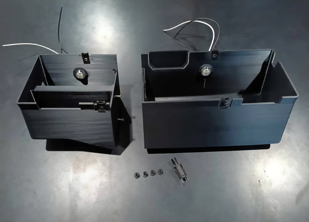 Glovebox (with LED Lights) for Vintage AC 1973-1979 Dentside Ford Trucks and 1978-1979 Ford Bronco