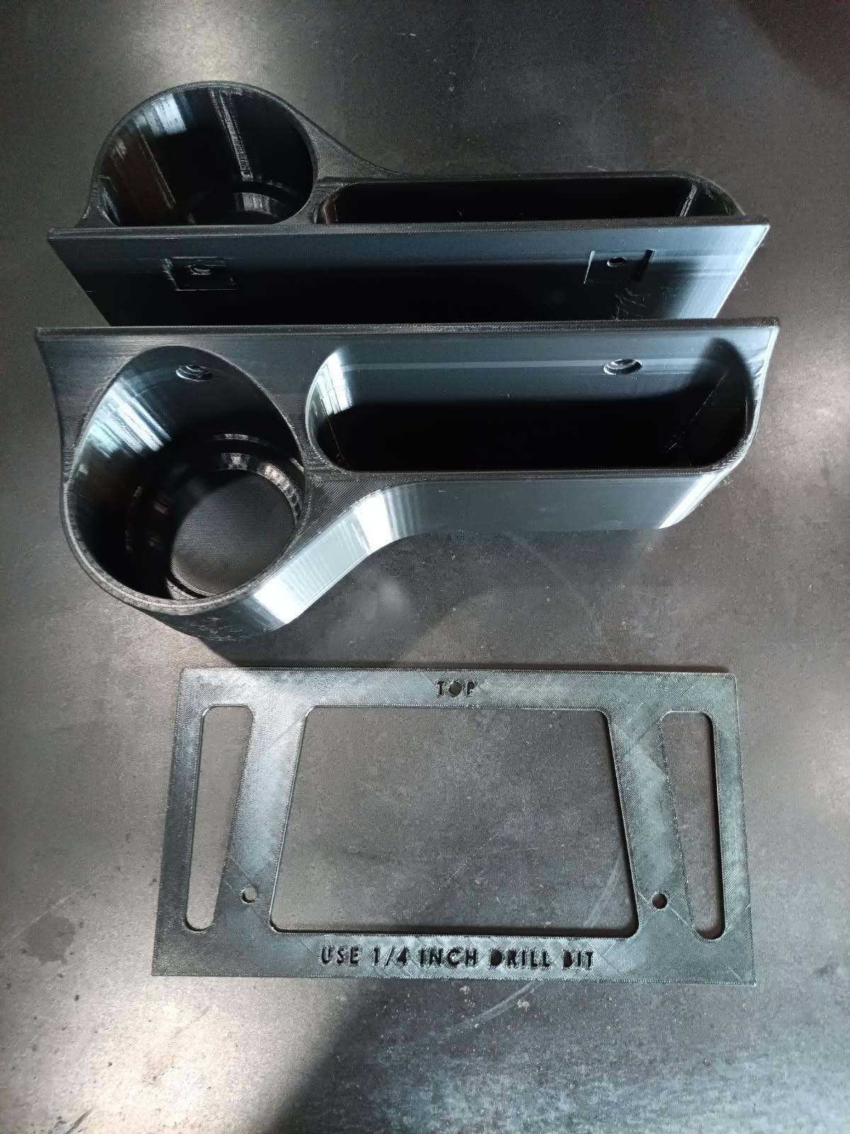 Door Pocket Cupholders (PAIR) with Install Template (Without Factory Map Pockets) for 1967-87 Square Body Chevy Trucks