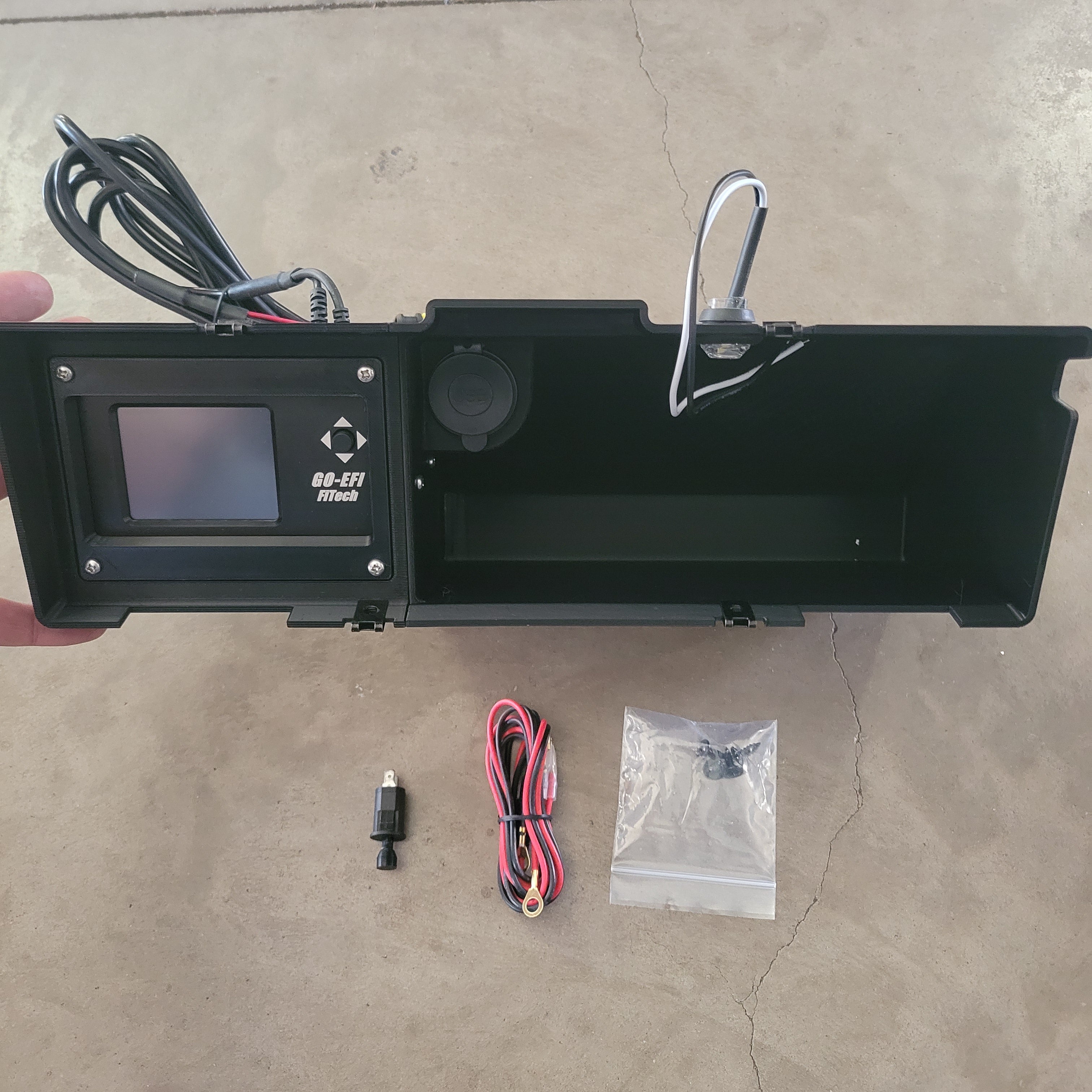 Glovebox (with LED Lights and USB) for 1973–1979 Dentside FiTech Screen Mount Ford Trucks