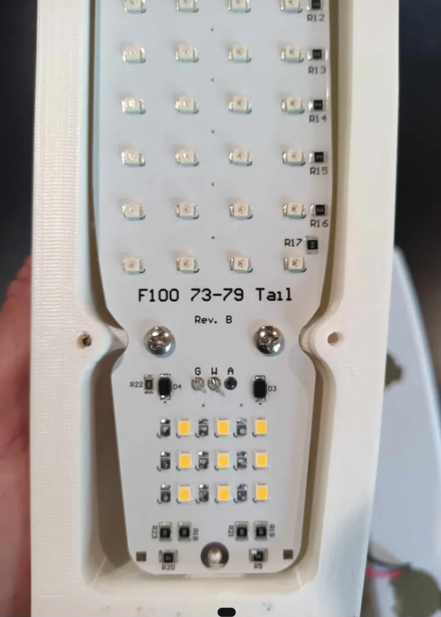 LED Board Taillights for 1973-1979 Dentside Ford Trucks and 1978-1979 Ford Bronco