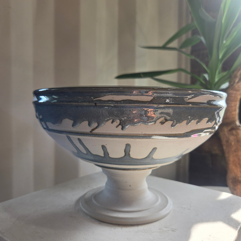 Porcelain Ceramic Pedestal Bowl - #26-65