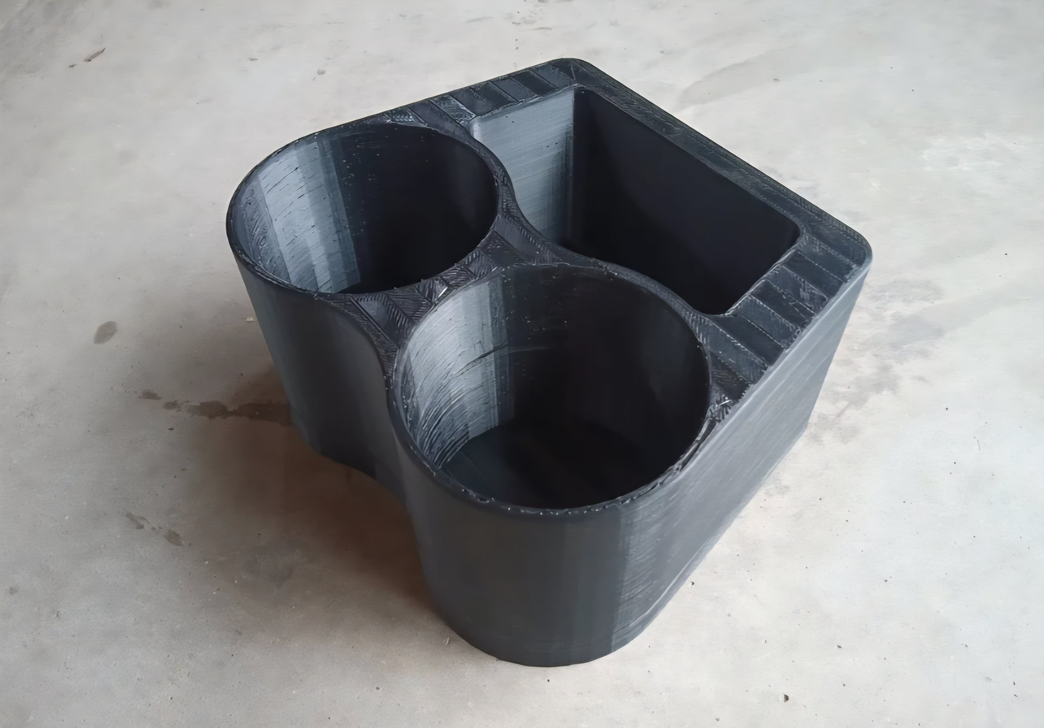 Floor Mount Flatty Cup Holder for the 1973-1979 Dentside Ford Trucks and 1978-1979 Ford Bronco