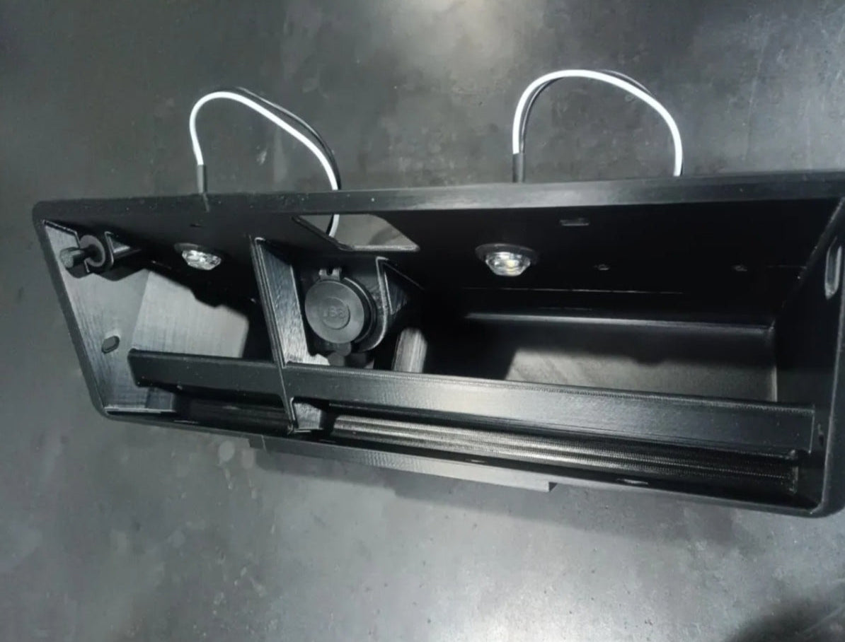 Glovebox (with LED lights and USB) for Vintage Air 1963-1972 Bumpside Ford Trucks