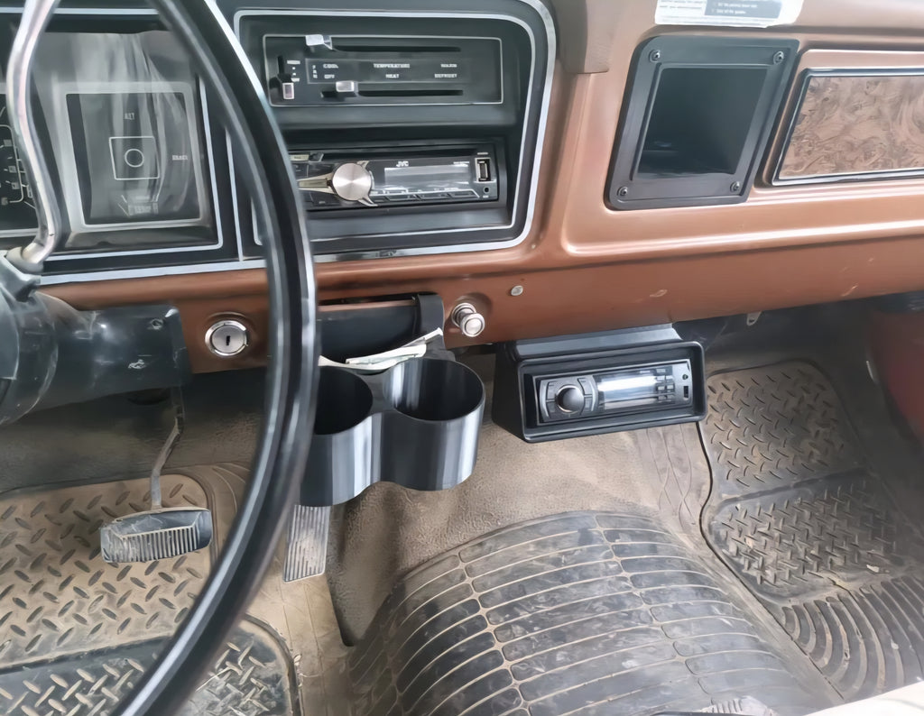 Under Dash Single Din Radio Pod for 1961-1966 Slickside and 1973-1979 Dentside Ford Trucks