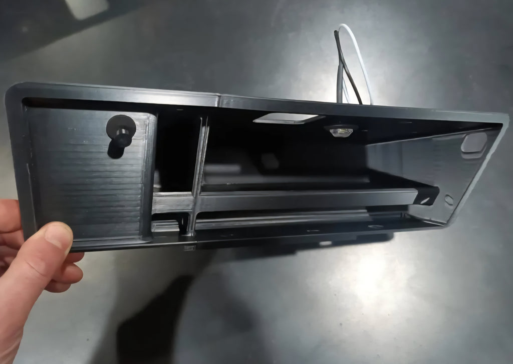 Glovebox (with LED lights and USB) for Vintage Air (defrost tube obstruction on left side) 1967-1972 Bumpside Ford Trucks