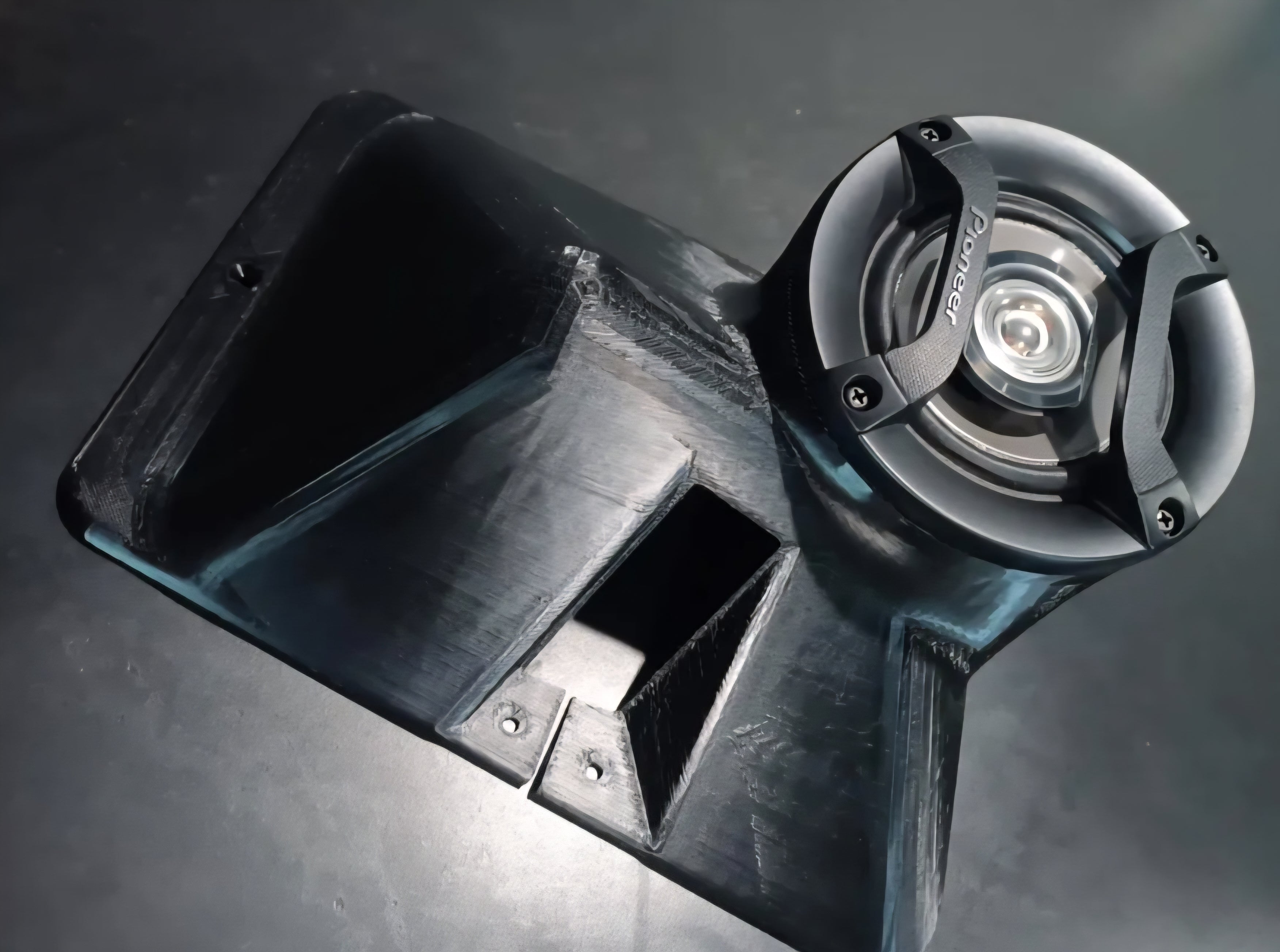 Crew Cab Shoulder Belt Speaker Pods (speakers included) for 1973-1979 Dentside Ford Trucks