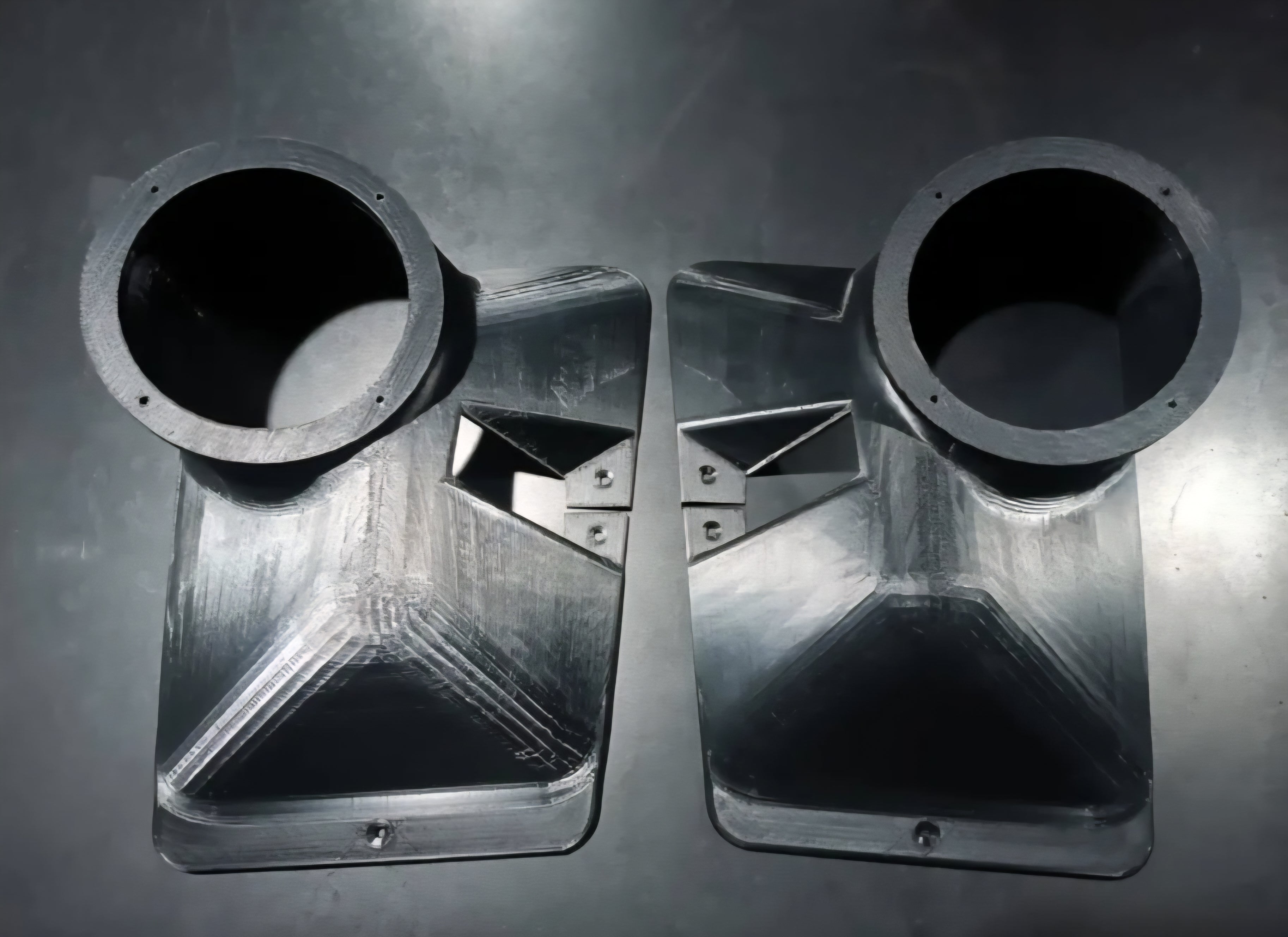 Crew Cab Shoulder Belt Speaker Pods (NO speakers) for 1973-1979 Dentside Ford Trucks