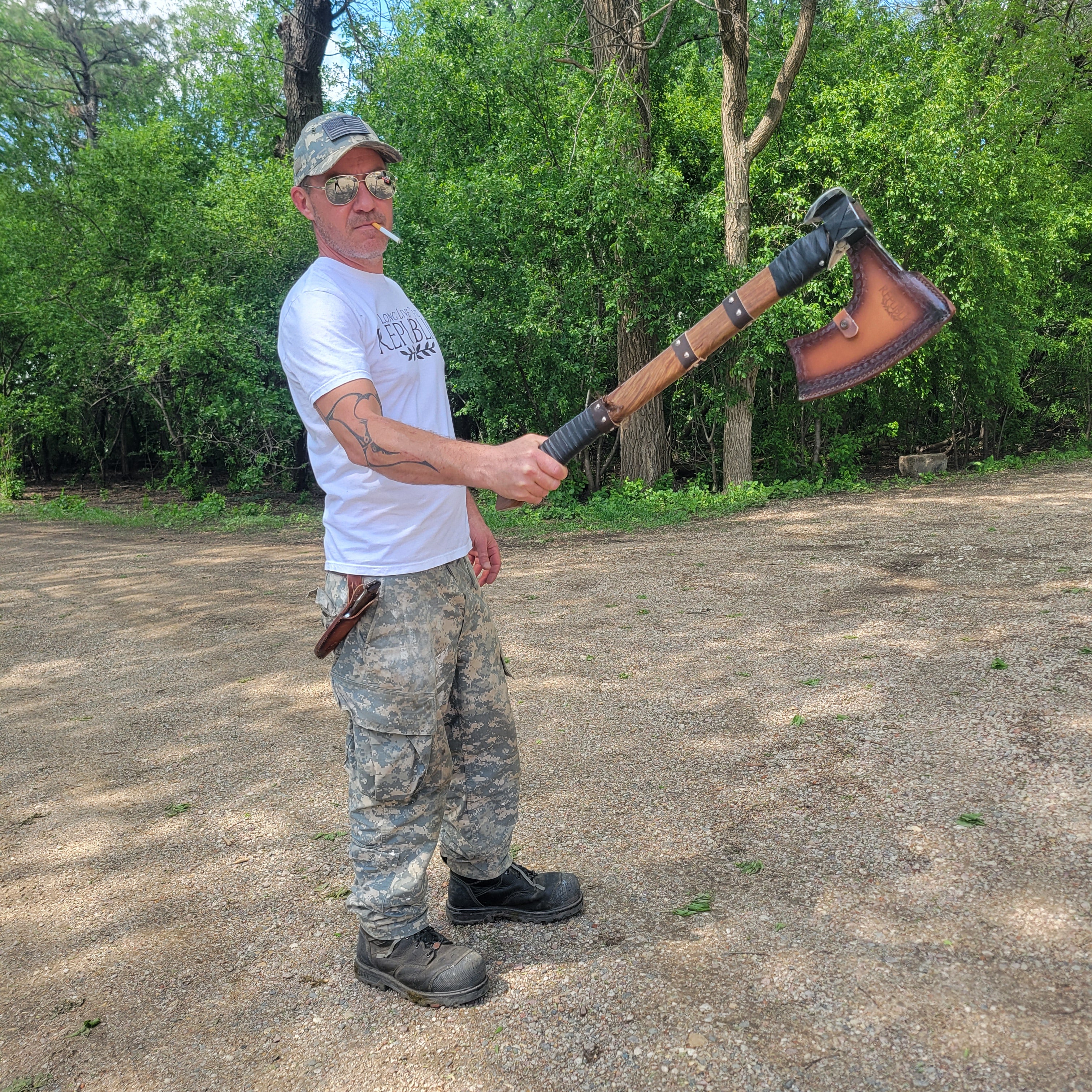 LLTR Viking battle axe