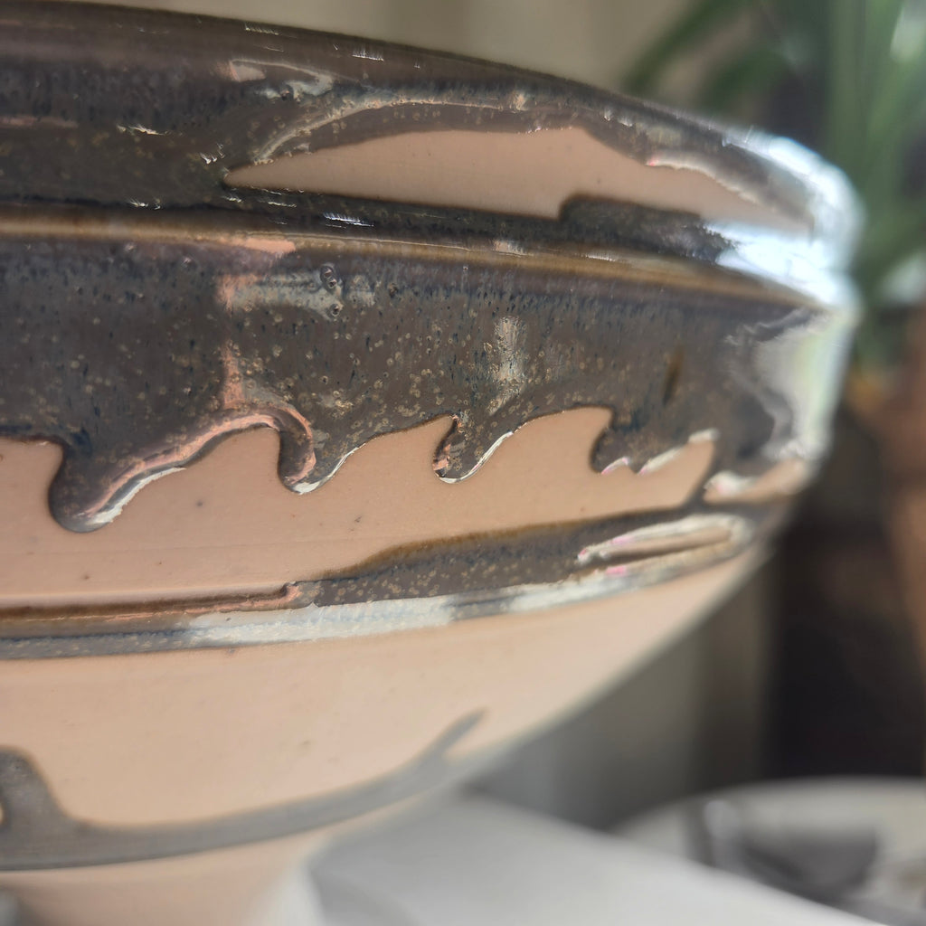 Porcelain Ceramic Pedestal Bowl - #26-65