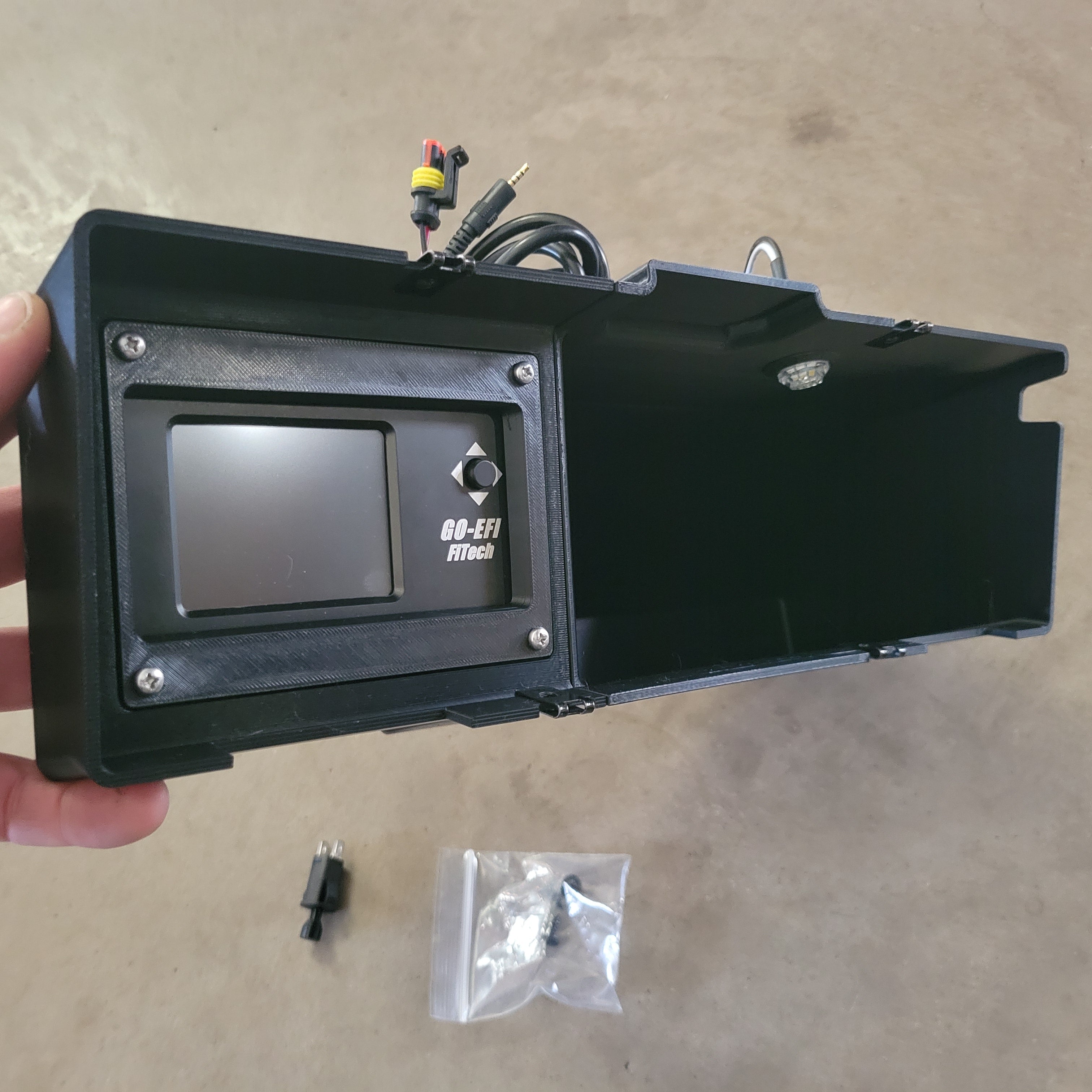 Glovebox (with LED Lights) for 1973–1979 Dentside FiTech Screen Mount Ford Trucks