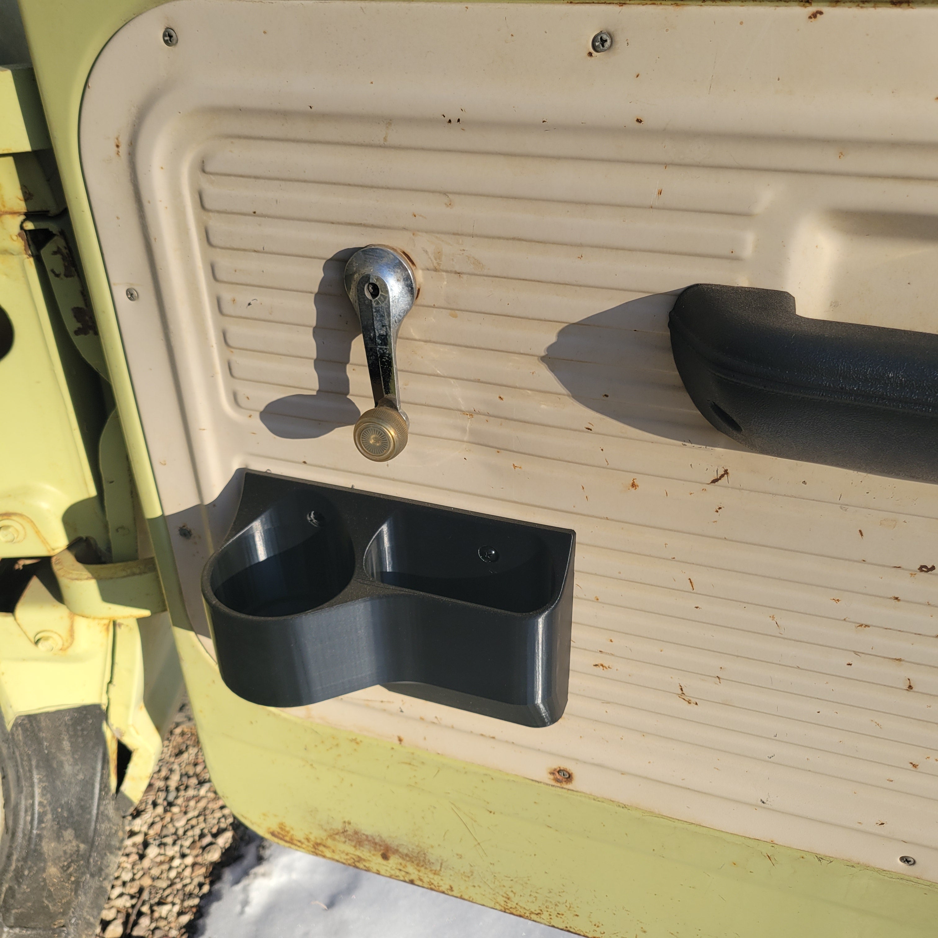 Short Pair Door Pocket Cupholders for 1967-1972 Bumpside Ford Trucks