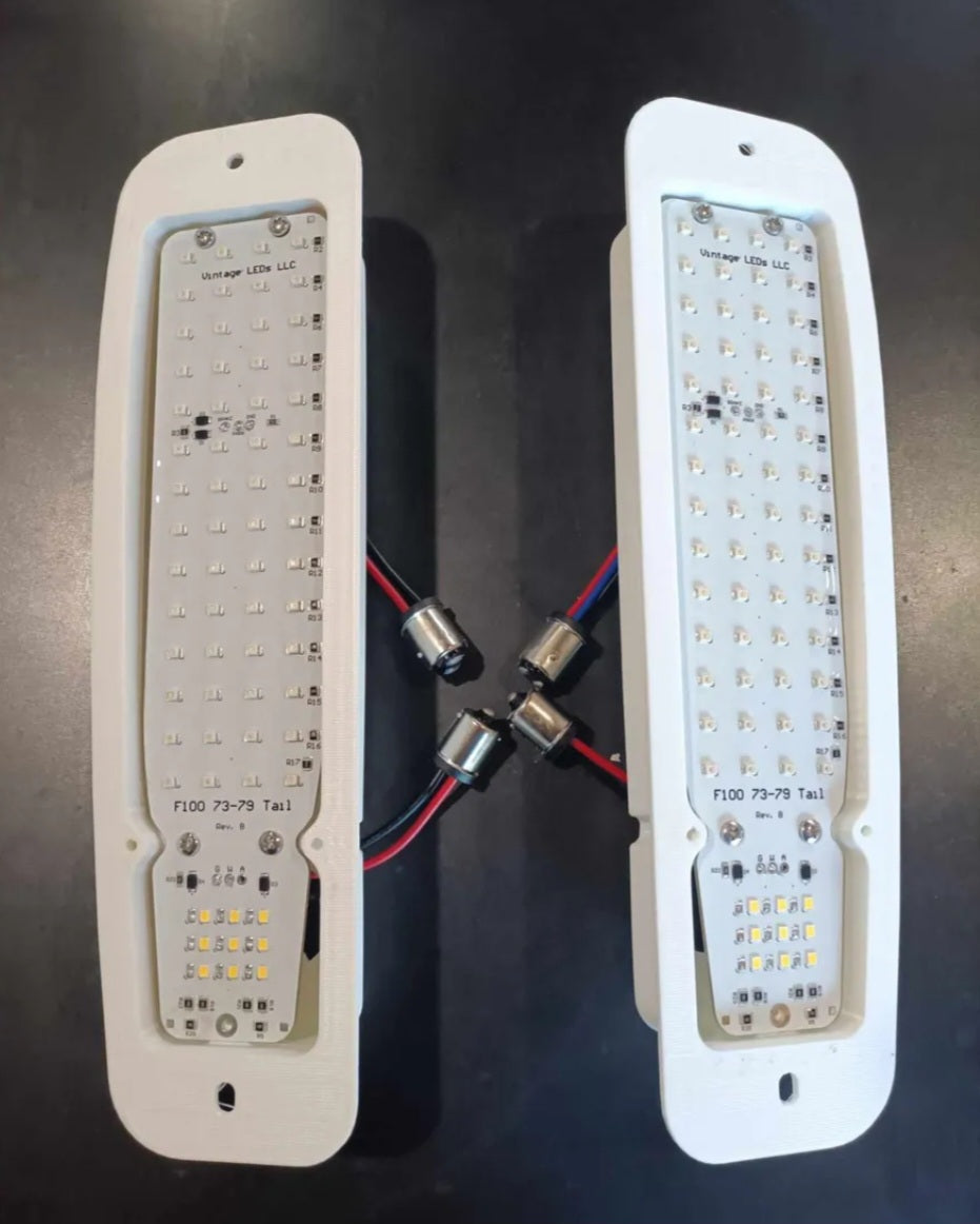 LED Board Taillights for 1973-1979 Dentside Ford Trucks and 1978-1979 Ford Bronco