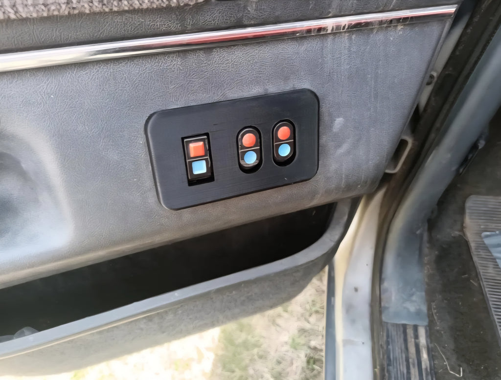Power Window Switch Bezel Set for 1978-1979 Ford Bronco and 1987-1991 Bricknose Ford Trucks