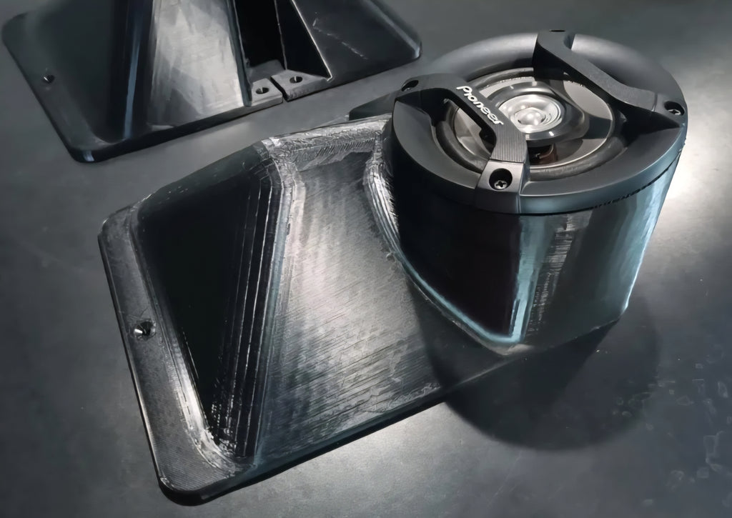 Crew Cab Shoulder Belt Speaker Pods (speakers included) for 1973-1979 Dentside Ford Trucks