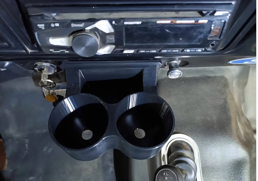 Gen 3 Solid Mount Cupholder for 1973-1979 Dentside Ford Trucks and 1978-1979 Ford Bronco