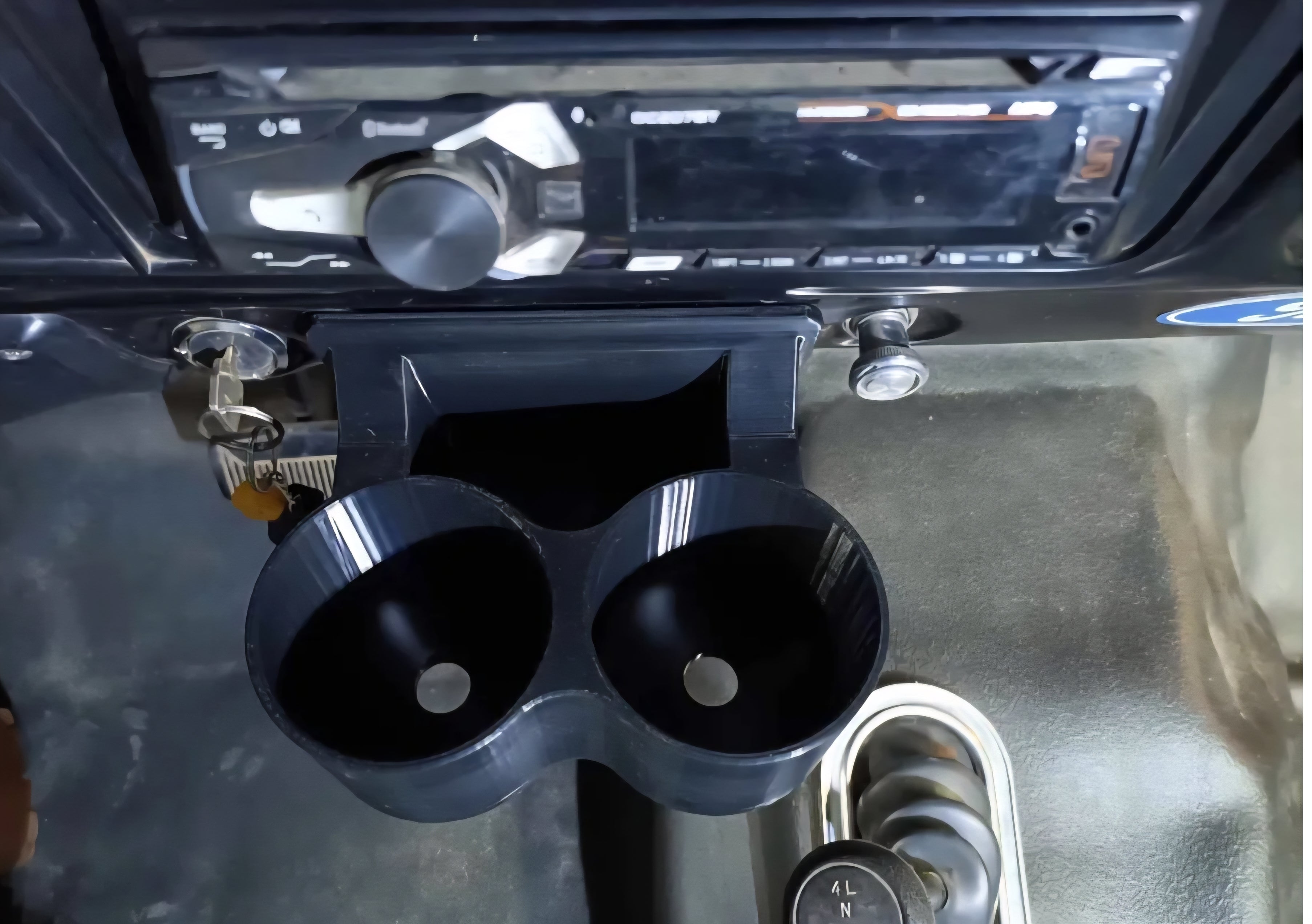 Gen 3 Solid Mount Cupholder for 1973-1979 Dentside Ford Trucks and 1978-1979 Ford Bronco