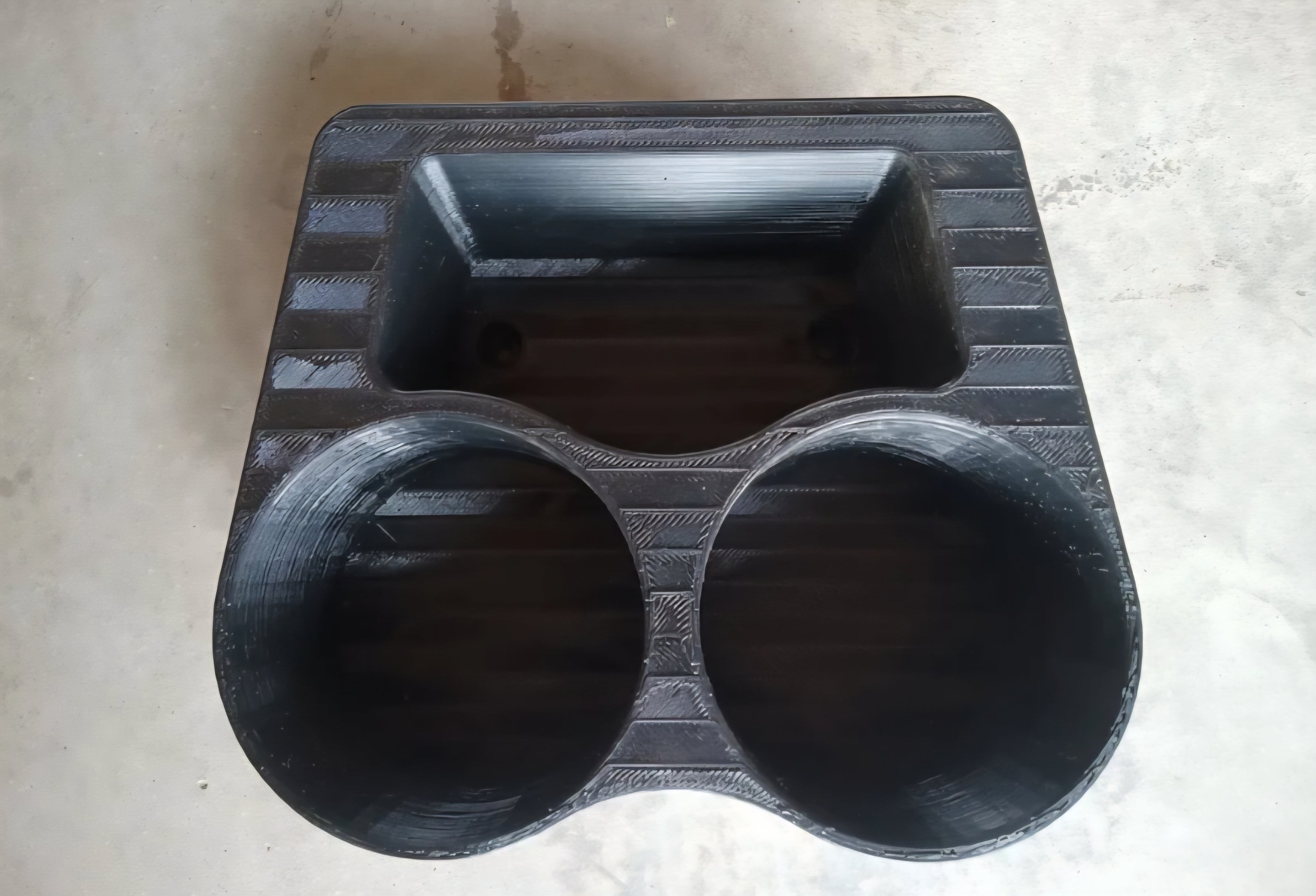 Floor Mount Flatty Cup Holder for the 1973-1979 Dentside Ford Trucks and 1978-1979 Ford Bronco