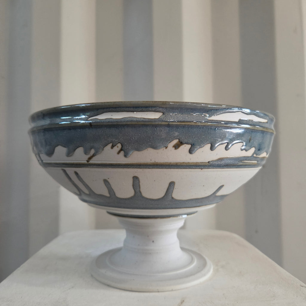 Porcelain Ceramic Pedestal Bowl - #26-65