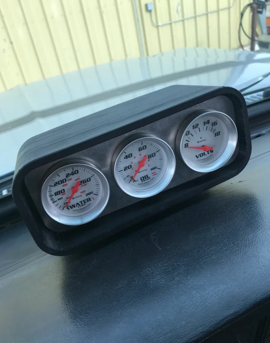 Heads Up Gauge Pod for 1973-1979 Dentside Ford Trucks and 1978-1979 Ford Bronco