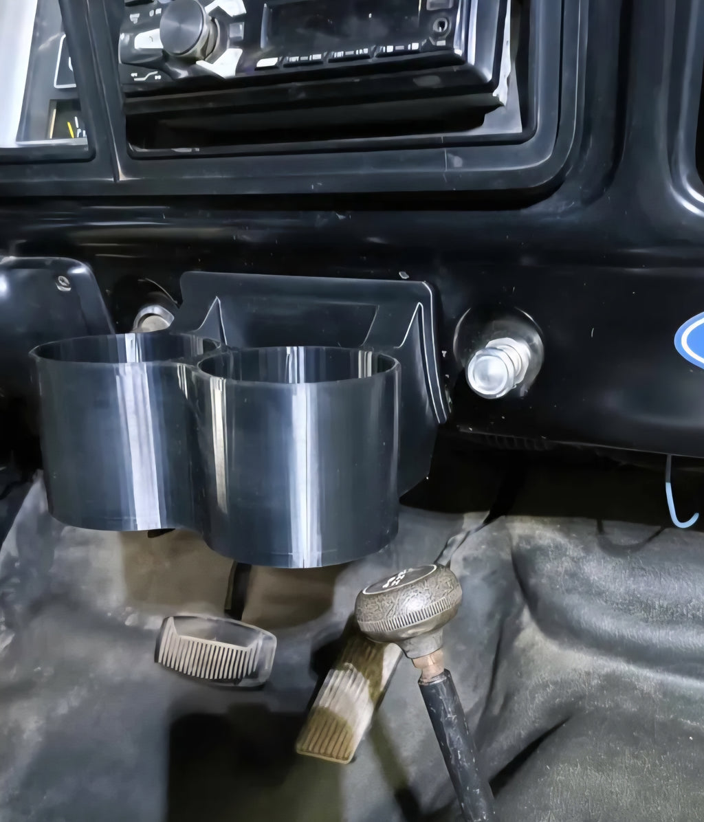 Gen 3 Solid Mount Cupholder for 1973-1979 Dentside Ford Trucks and 1978-1979 Ford Bronco