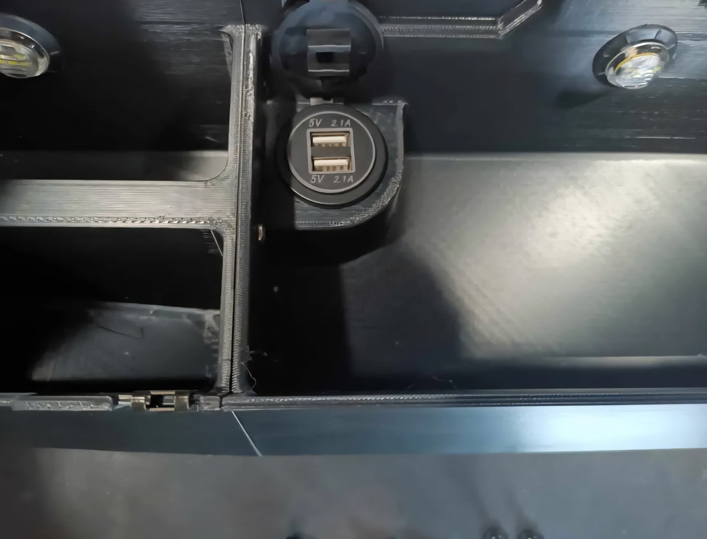 Glovebox (with LED Lights and USB) for Vintage AC 1973-1979 Dentside Ford Truck and 1978-1979 Ford Bronco