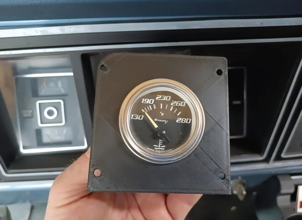 Driver Side Dentside Bezel Gauge Plate for 1973-1979 Dentside Ford Trucks