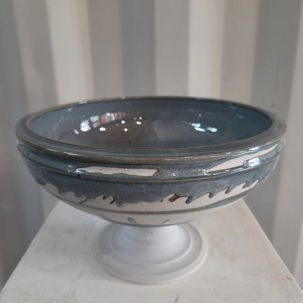 Porcelain Ceramic Pedestal Bowl - #26-65