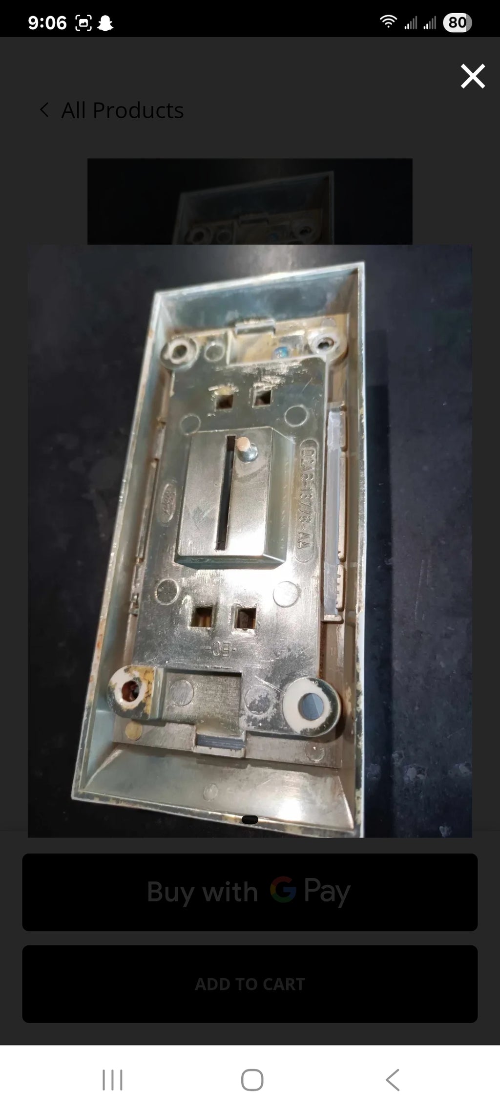 Dome Light Lens for 1973-1979 Dentside Ford Trucks and 1978-1979 Ford Bronco